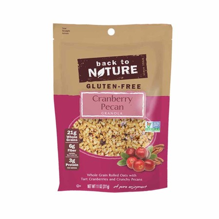 BACK TO NATURE Back To Nature Gluten Free Cranberry Pecan Granola 11 oz. Box, PK6 87011014
